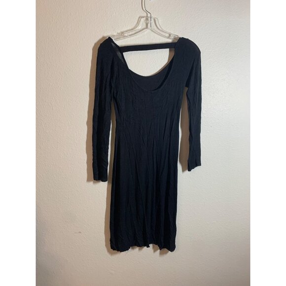 Soprano Casual Long Sleeve Dress Womens Size Small Black AC9 - Picture 3 of 5